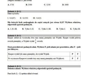 Egzamin gimnazjalny 2019 z matematyki