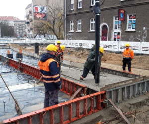 Przebudowa torowisk w centrum Szczecina - kwiecień 2021