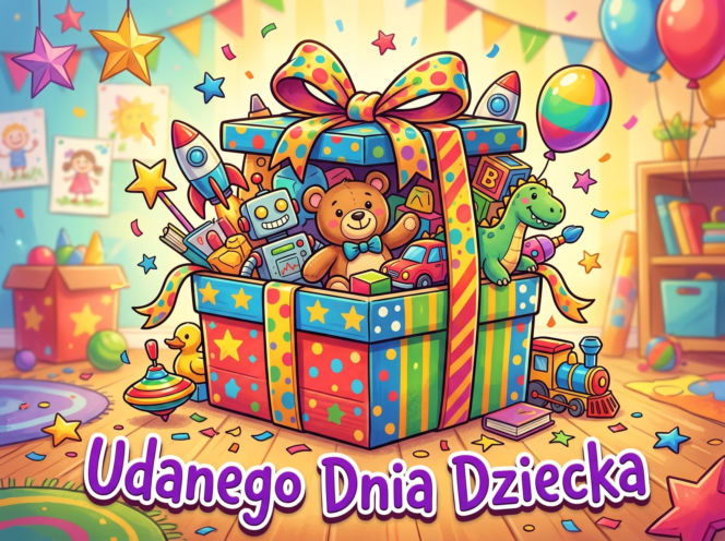 Fajna kartka na Dzień Dziecka