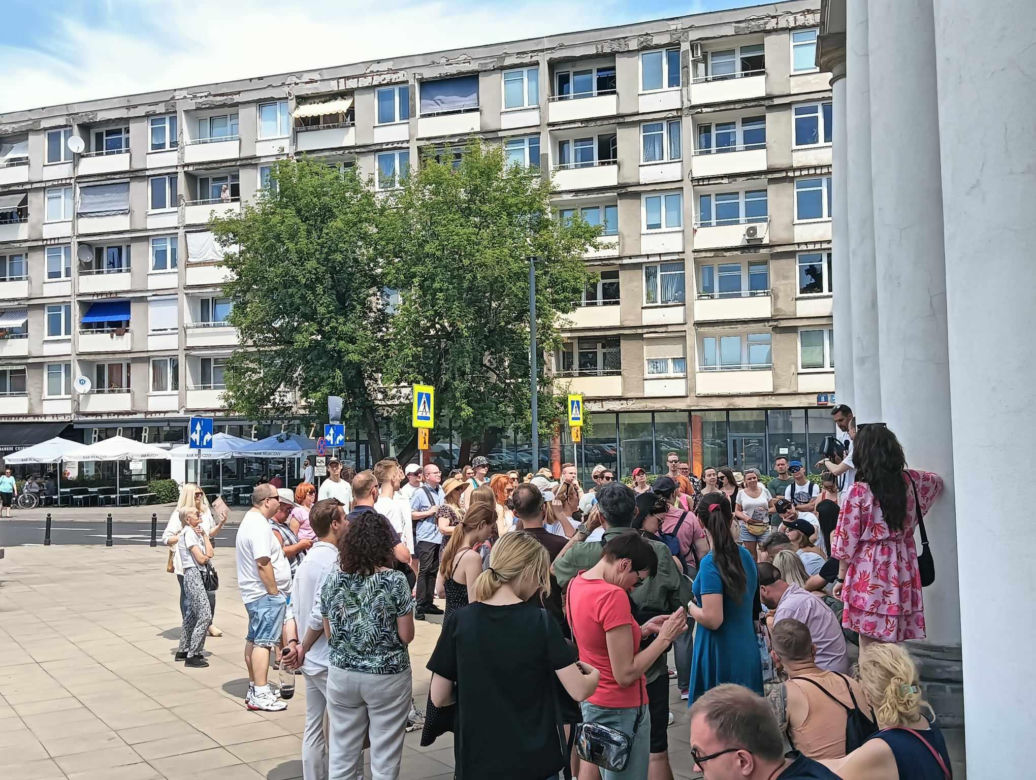 Kawowy ślad w centrum Warszawy