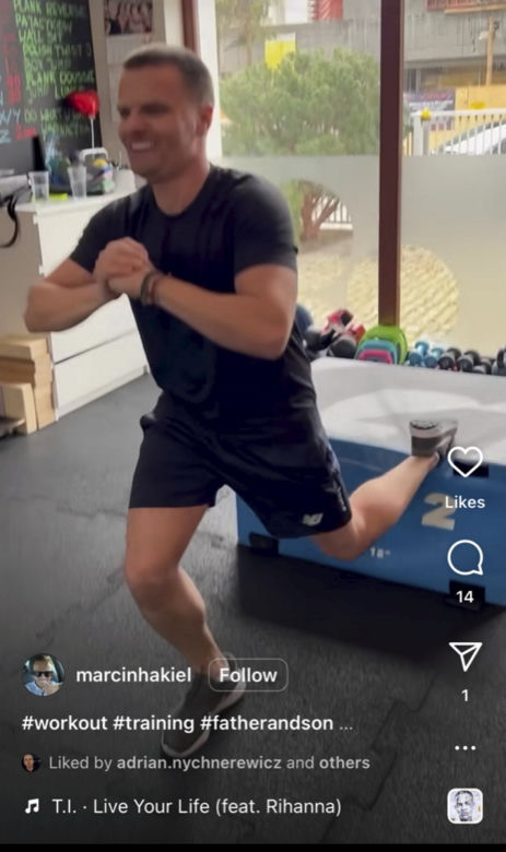 Marcin Hakiel pokazał wyrzeźbione ciało