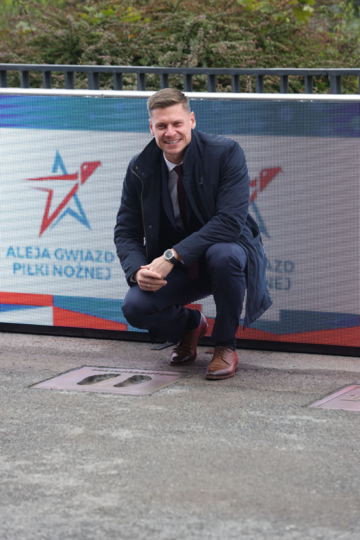 Odsłonięcie nowych tablic w Alei Gwiazd Piłki Nożnej na PGE Narodowym