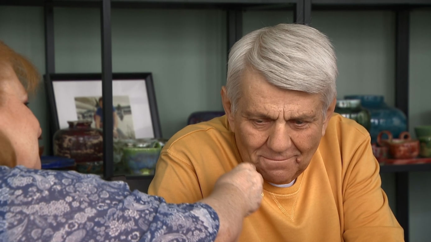 Barwy szczęścia odc. 2717: Tomasz (śp. Kazimierz Mazur), Amelia (Stanisława Celińska)