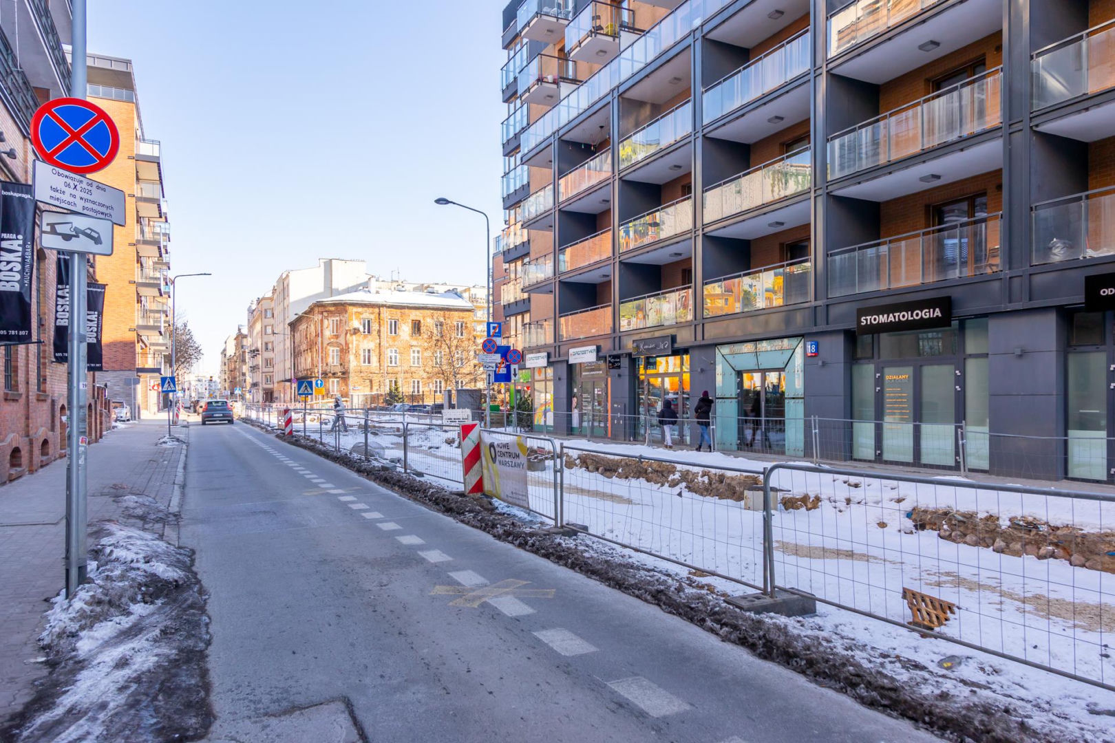 Przebudowa ul. Okrzei w Warszawie
