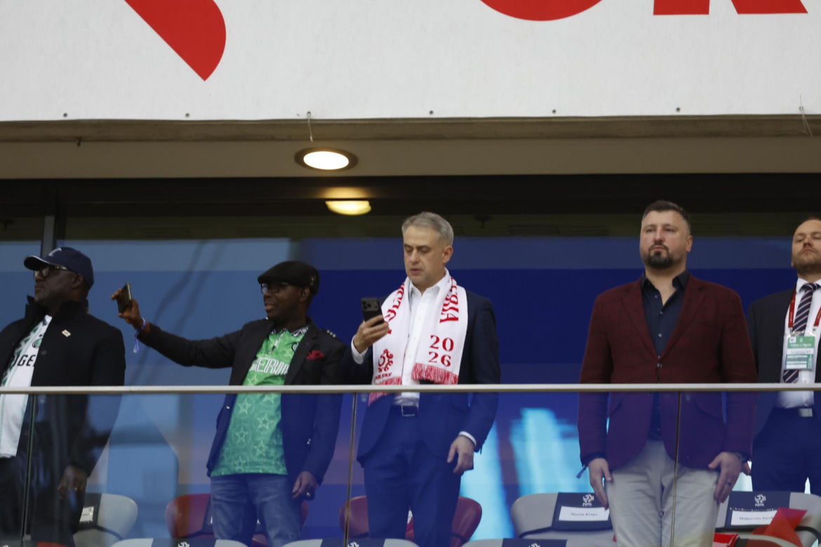 Kibice na meczu Polska-Nigeria