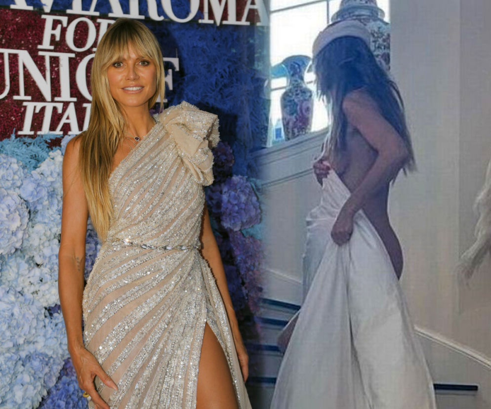 Heidi Klum kompletnie NAGA. Top modelka owija się kołdrą i prosi męża: Wracajmy do łóżka