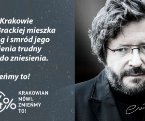 W Krakowie na Brackiej mieszka smog. Gwiazdy w kampanii 94 procent [GALERIA]