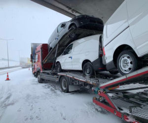 Duże utrudnienia na A2! Zderzyły się CZTERY ciężarówki