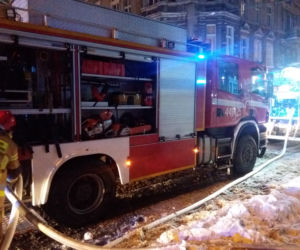 Pożar mieszkania na Wybickiego w Grudziądzu