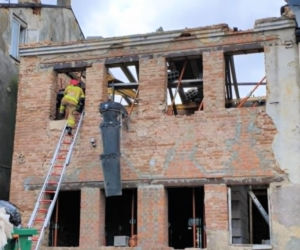 Wypadek przy remoncie kamienicy w Łosicach