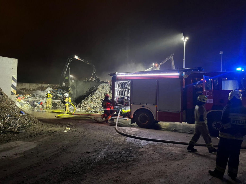 Pożar przy Metalurgicznej w Lublinie