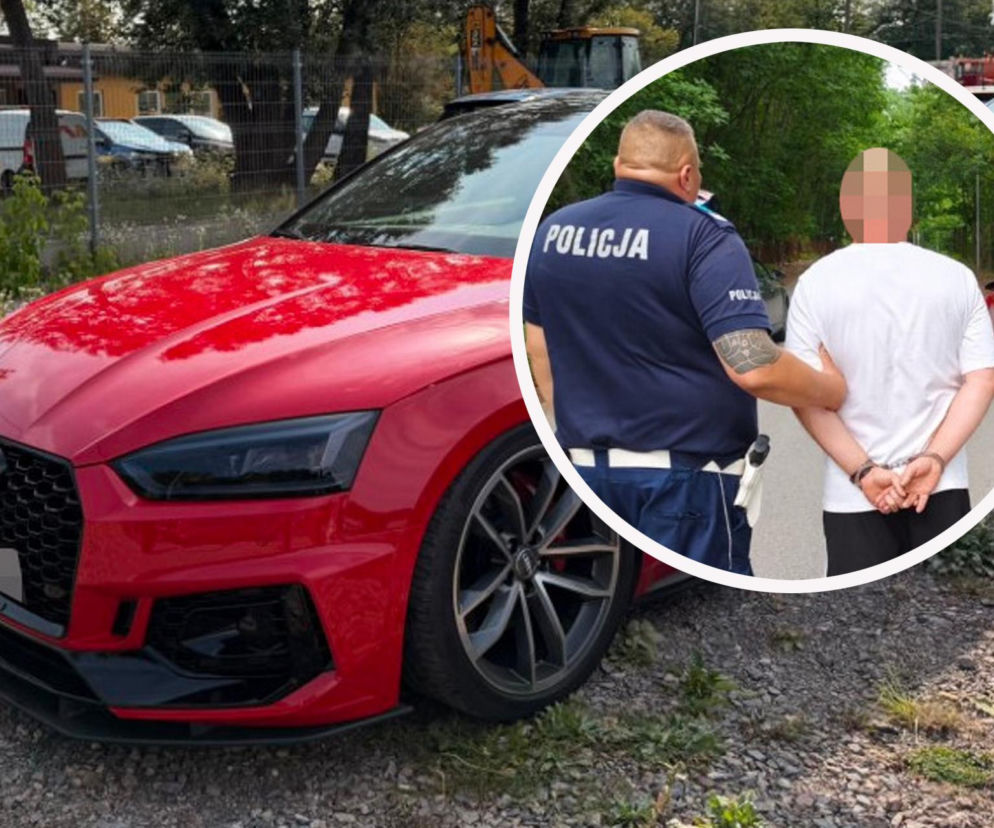 45-latek w czerwonym audi wyprzedził nieoznakowany radiowóz. Był nabuzowany narkotykami