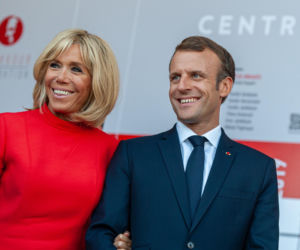 Emmanuel Macron z żoną Brigitte Macron