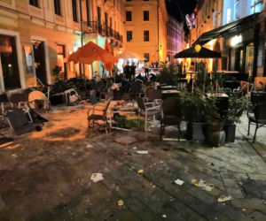 Dramat na Słowacji. Brutalne starcia kiboli Cracovii w Bratysławie