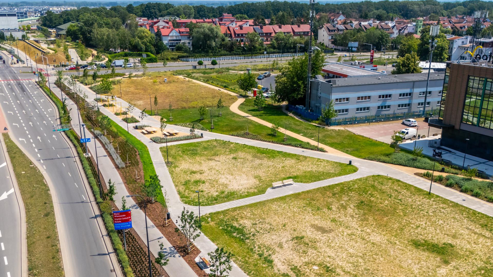 Park nad Południową Obwodnicą Warszawy w Warszawie