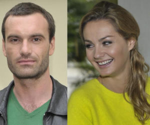 PRZYJACIÓŁKI. Piotr Matysiak (Mariusz Zaniewski) i Inga Gruszewska (Małgorzata Socha)