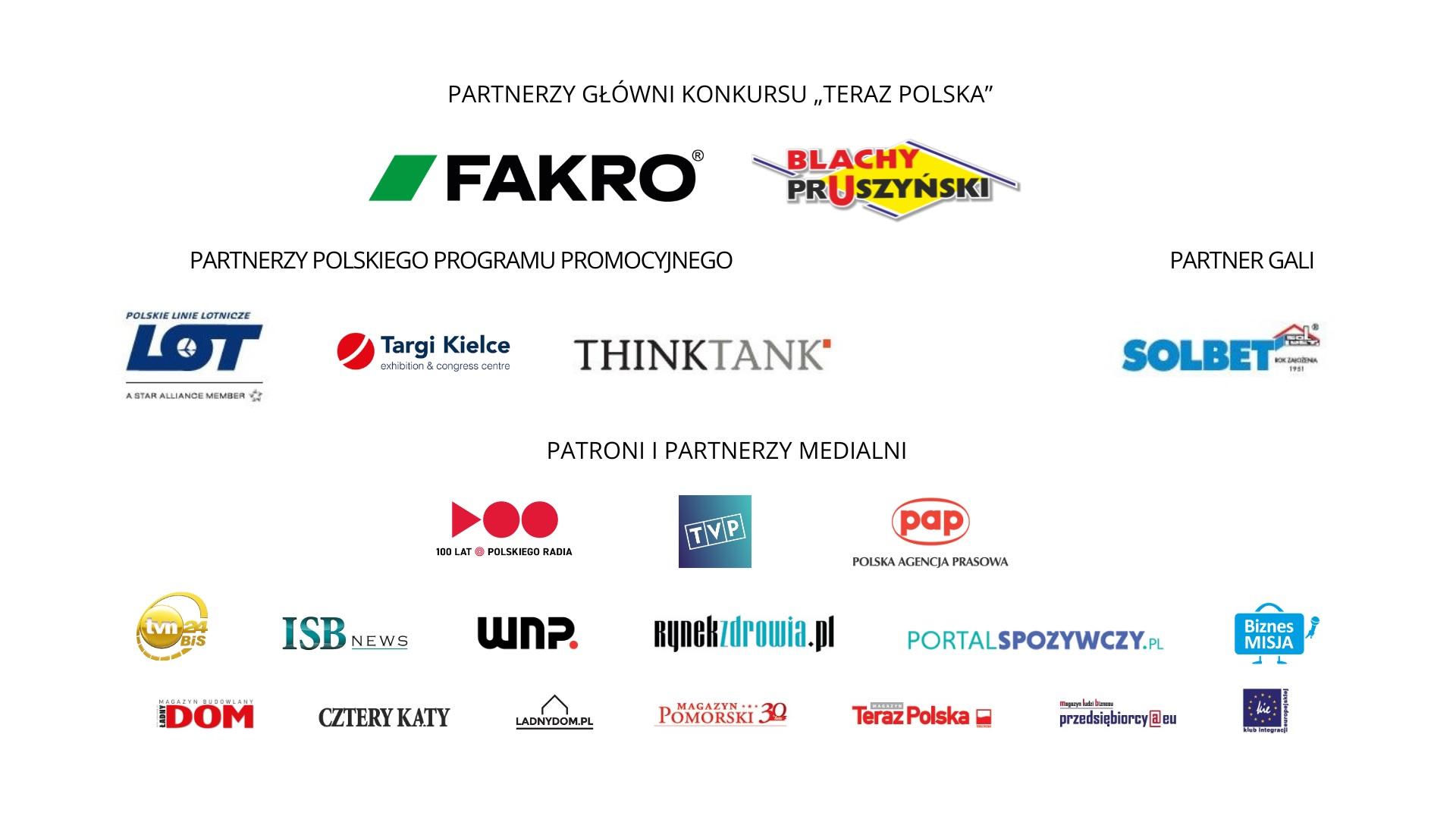 Partnerzy konkursu „Teraz Polska”