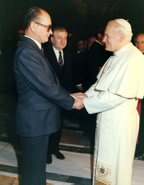 Jan Paweł II z prezydentami Polski