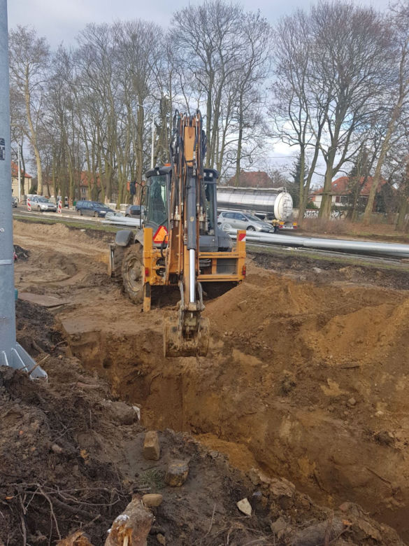Budowa węzła Łękno - grudzień 2019