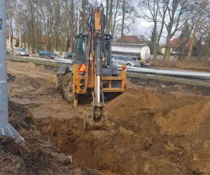 Budowa węzła Łękno - grudzień 2019
