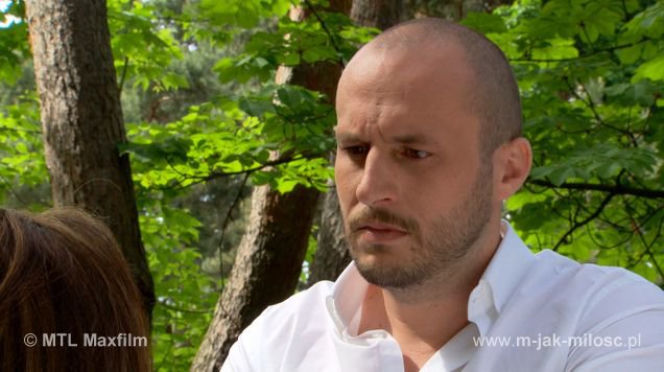 M jak miłość odc. 1009. Robert Lubiński (Tomasz Borkowski)