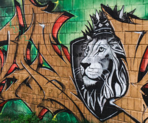 Przy ul. Mieszka I w Siedlcach można podziwiać całą galerię murali i graffiti