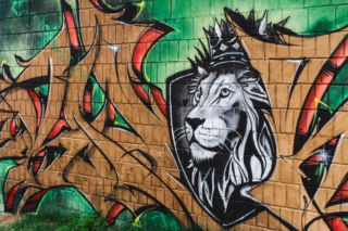 Przy ul. Mieszka I w Siedlcach można podziwiać całą galerię murali i graffiti