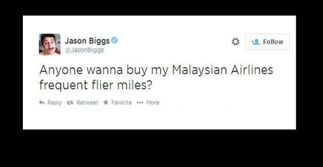 Jason Biggs o zestrzelonym samolocie