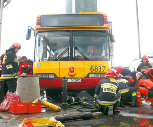 Wjechał w nas autobus