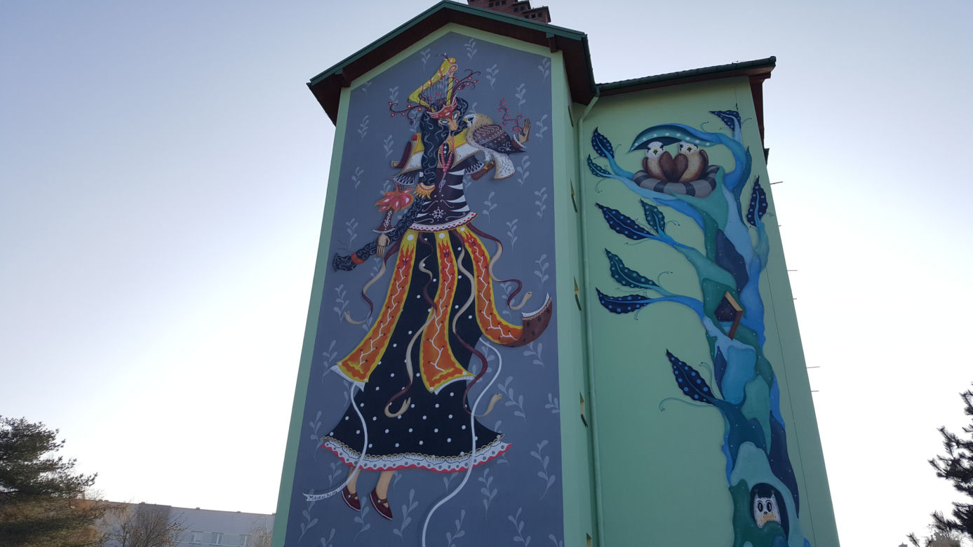 Murale namalowane w ramach pleneru artystycznego