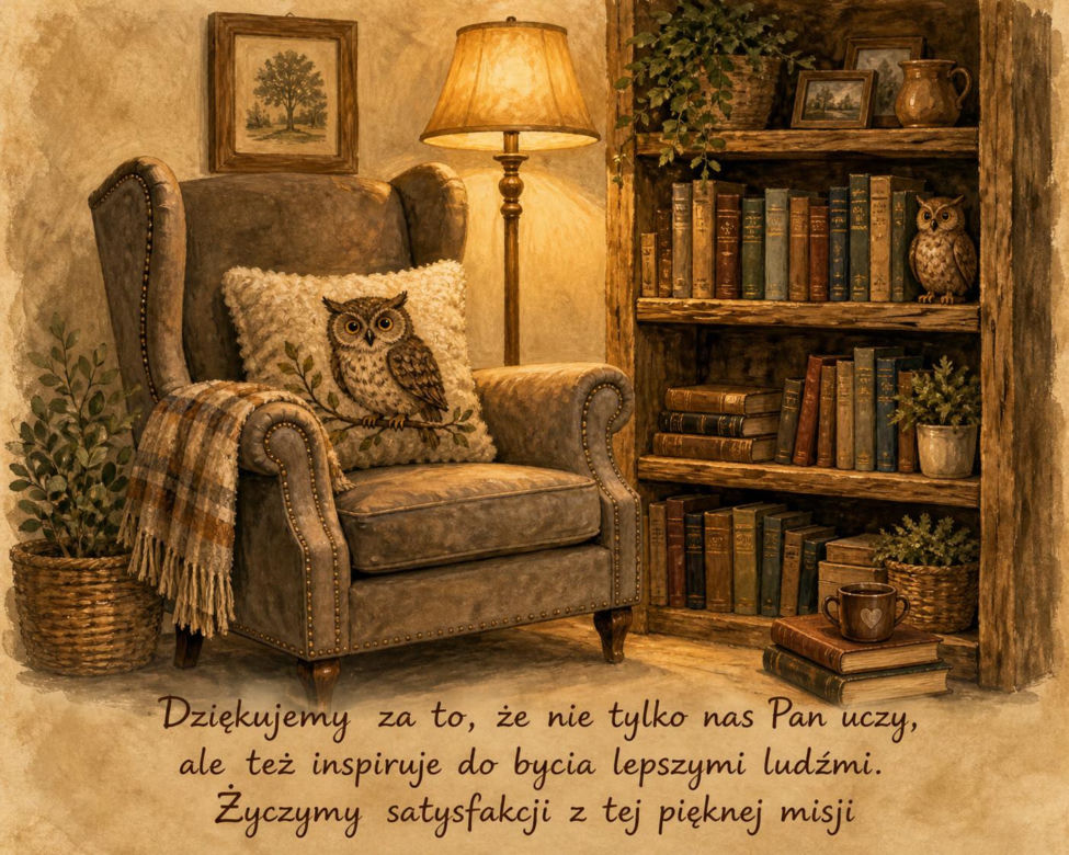 Kartka z życzeniami na Dzień Nauczyciela
