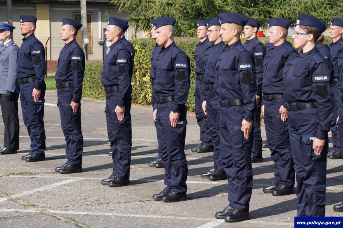 Nowi policjanci na Warmii i Mazurach