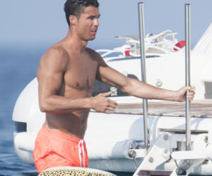 Cristiano Ronaldo na rybach