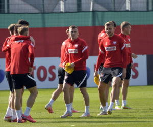 Trening reprezentacji na stadionie Legii