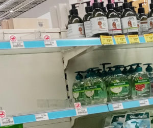 Puste półki w sklepach w Szczecinie