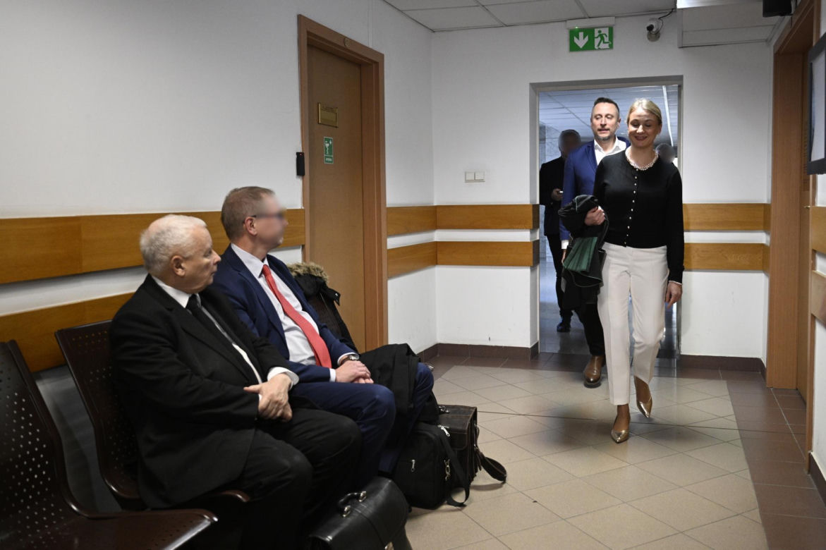 Kaczyński spotkał się z Brejzą przed sądem