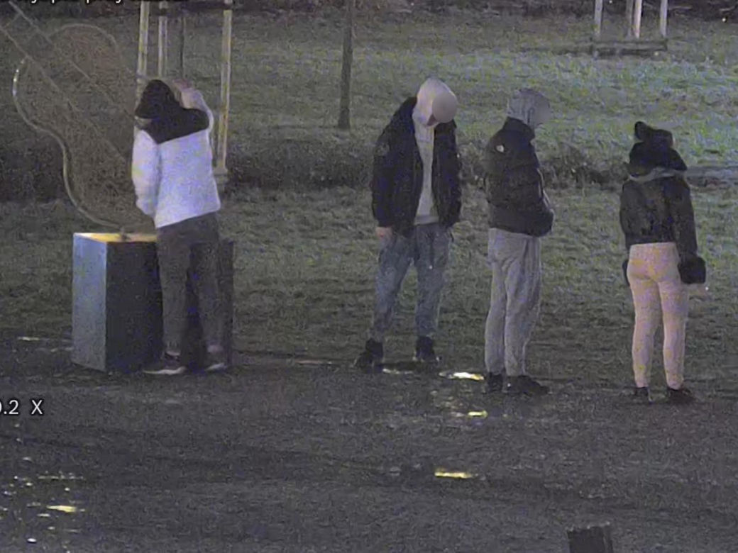 Najpierw zabrał się za gitarę, potem skopał saksofon. Wszystko nagrała kamera