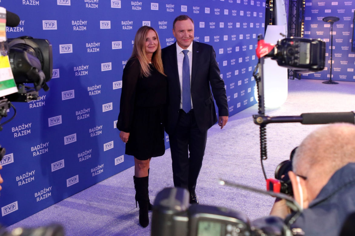 Kurski o żonie w czasie przemówienia