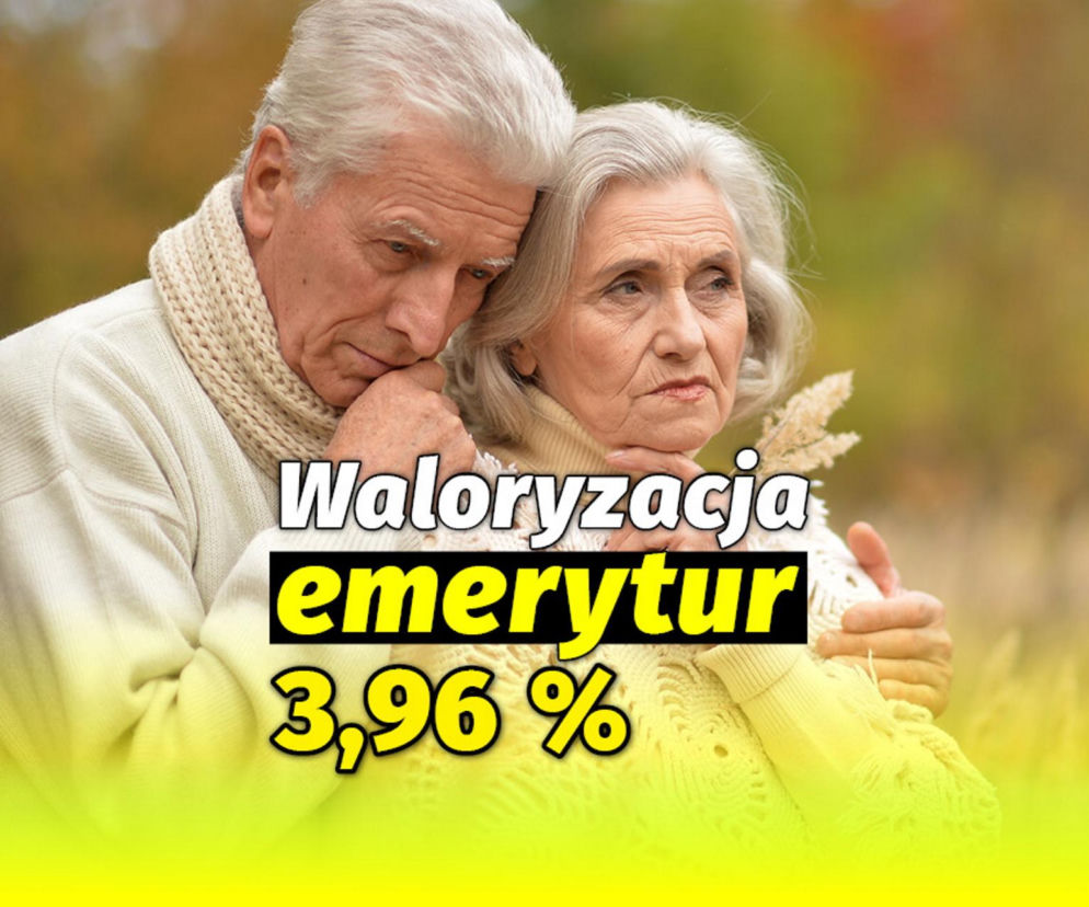Waloryzacja emerytur 3,96 procent
