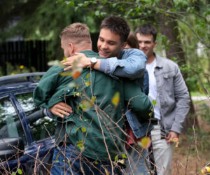 M jak miłość odc. 1910. Michał Winiar (Tomasz Rożniatowski), Tomek Kubicki (Chris Cugowski), Janek Winiar (Jakub Sirko)