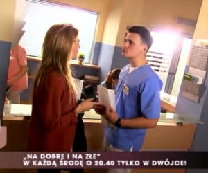 Pytanie na śniadanie. Mateusz Damięcki i Kamilla Baar na planie Na dobre i na złe