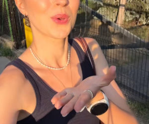 M jak miłość. Dominika Suchecka (Natalka) na planie