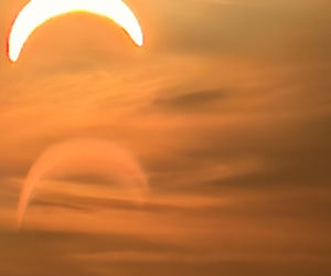 Tak wyglądało zaćmienie Słońca nad Bałtykiem