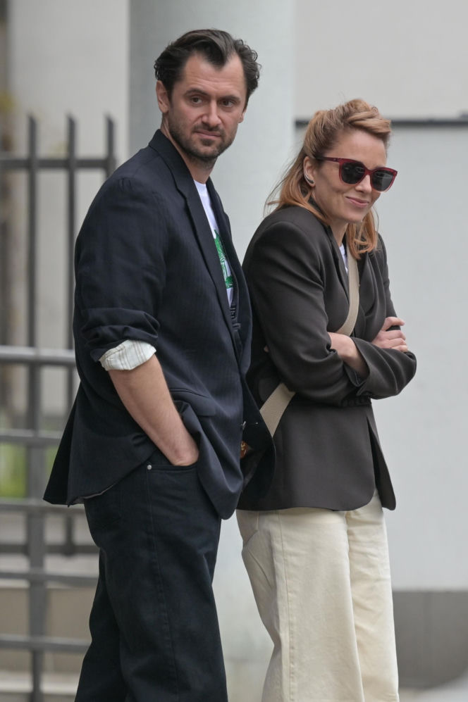 Katarzyna Wajda czekając na rozwód, całowała się w sądzie