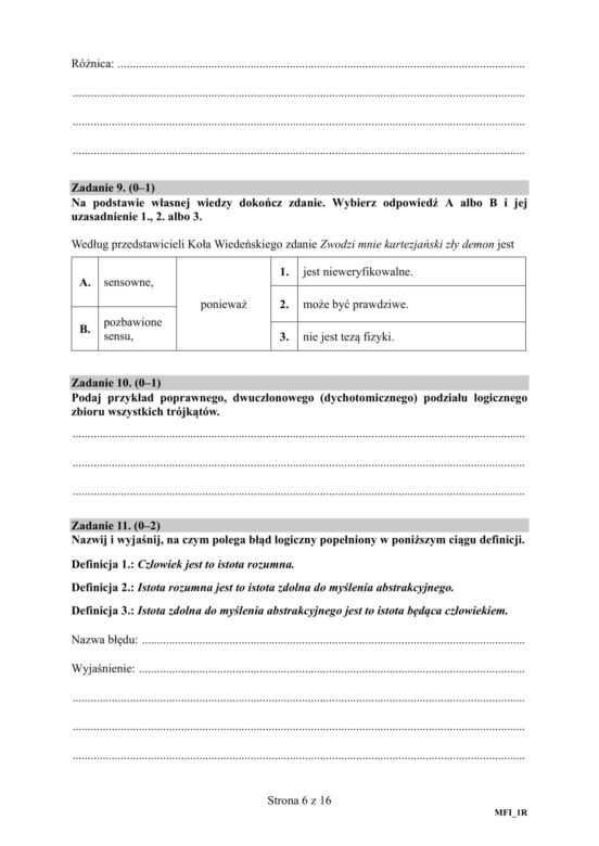 ARKUSZE CKE - Matura filozofia - poziom podstawowy i rozszerzony 2019