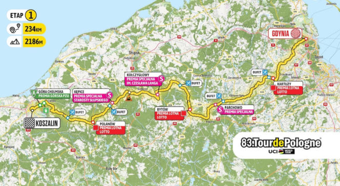 Tour de Pologne 2026 - 1. etap Gdynia - Koszalin: Utrudnienia drogowe, objazdy