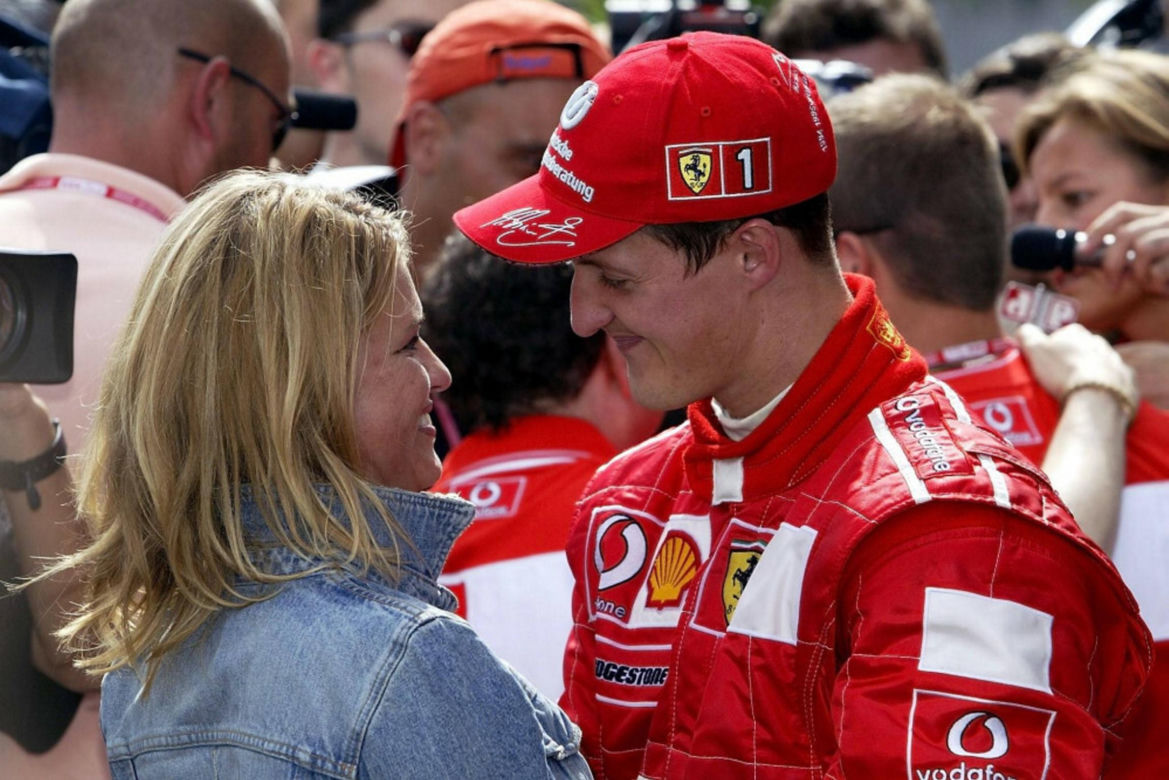 Michael Schumacher z żoną Corinną