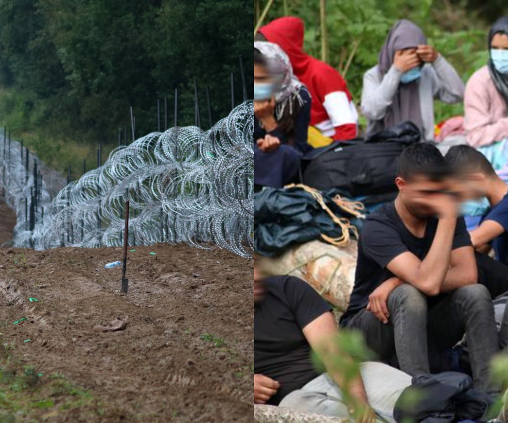 Usnarz Górny. Drut kolczasty odgrodzi koczujących cudzoziemców? Do wybudowania zostało 1,5 km ogrodzenia