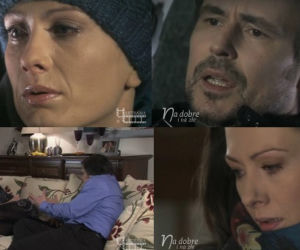 NA DOBRE i NA ZŁE. Lena (Anita Sokołowska), Witek Latoszek (Bartosz Opania)