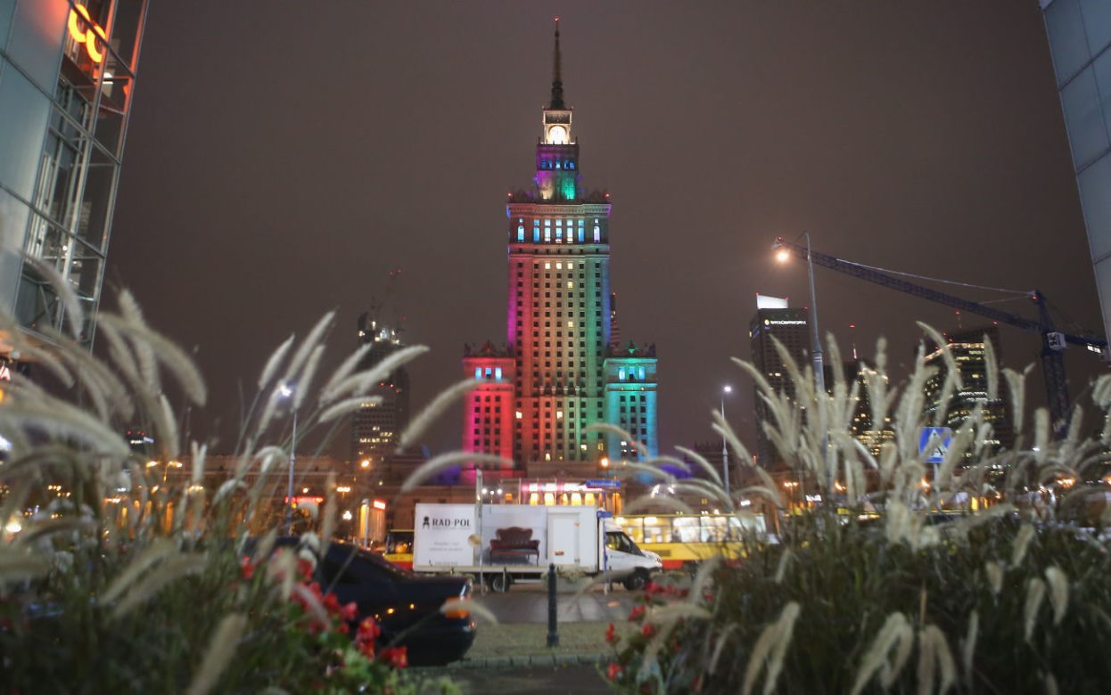  "Pałac Kultury w kolorach tęczy!